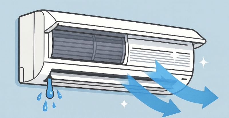 冷氣開機前必做！排污與吹乾內部讓出風更清新不發霉